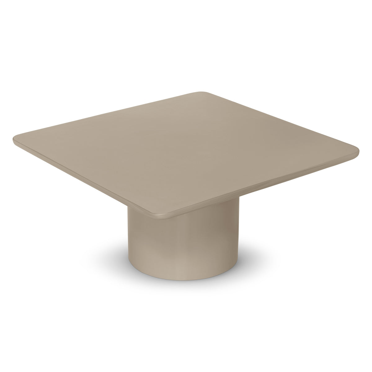 Alessia Tall Enamel Coffee Table Latte Taupe, 16.5" by Urbia - detail 2