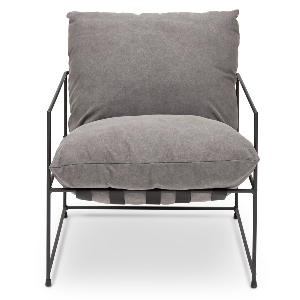 Metro Trent Accent Chair - Washed Grey Upholstery by Urbia - detail 3