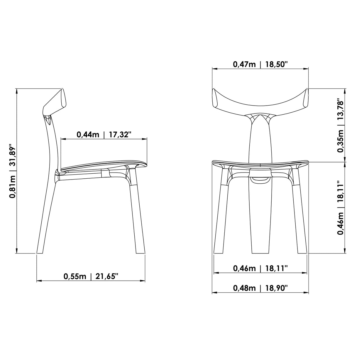 Spirit Dining Chair by Urbia - detail 9