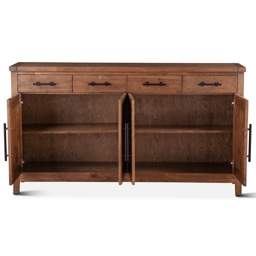 Aspen 72" Solid Wood Buffet Sideboard in Earth