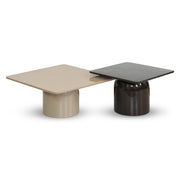 Alessia Nesting Coffee Tables, Tall Deep Umber Brown / Short Latte Taupe by Urbia - product view