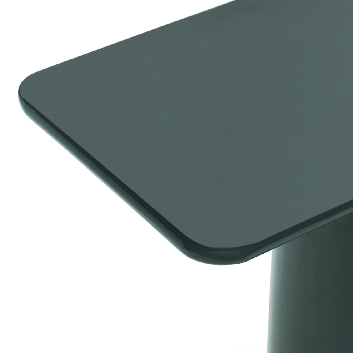Alessia Enamel End Table Obsidian Green by Urbia - detail 4