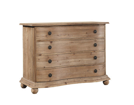 Pine Bowfront Chest - 48.75'