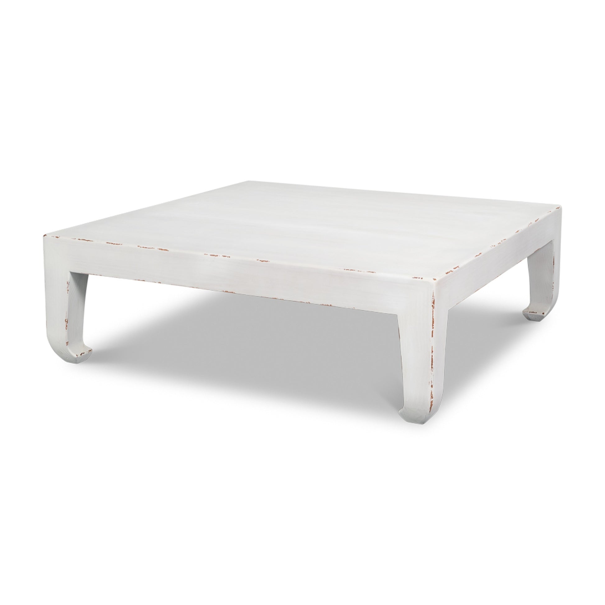 Classic Chinese Cocktail Table, White by Sarreid Ltd