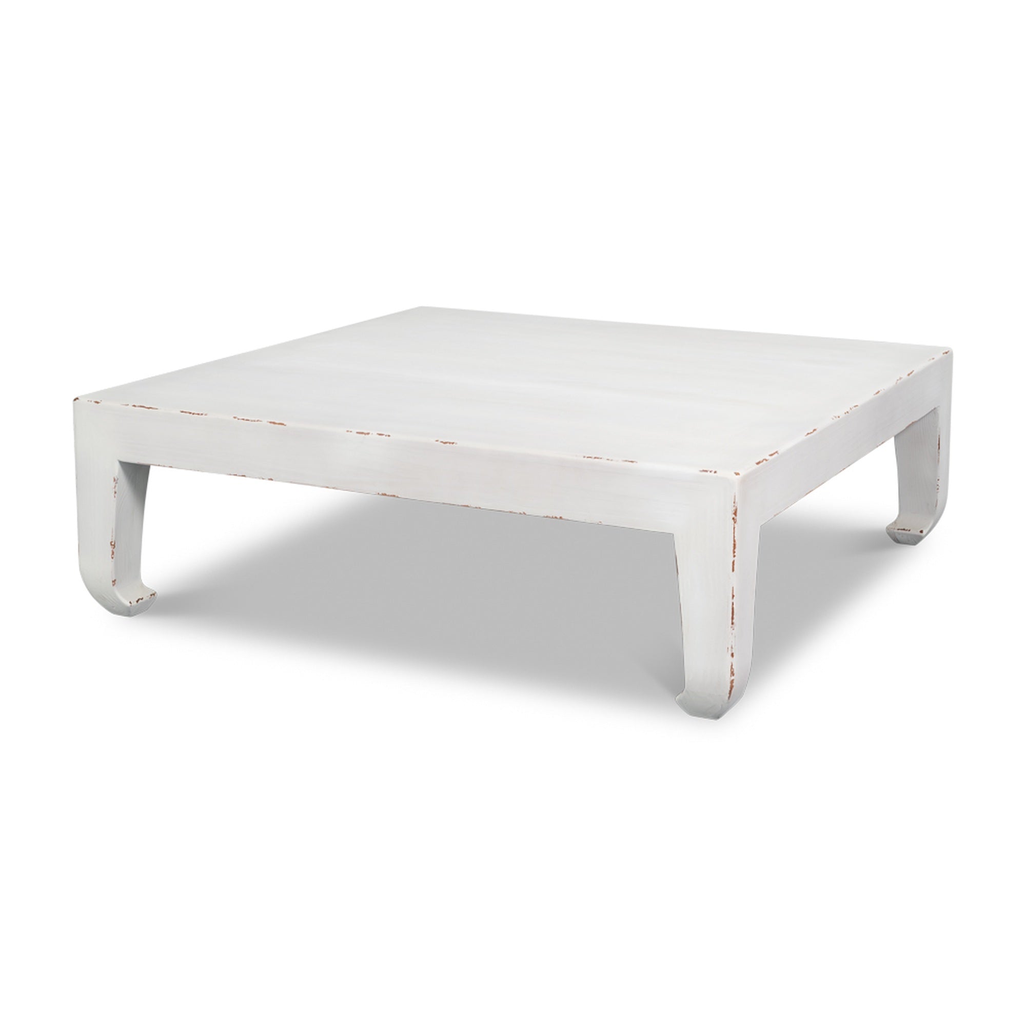 Classic Chinese Cocktail Table, White by Sarreid Ltd