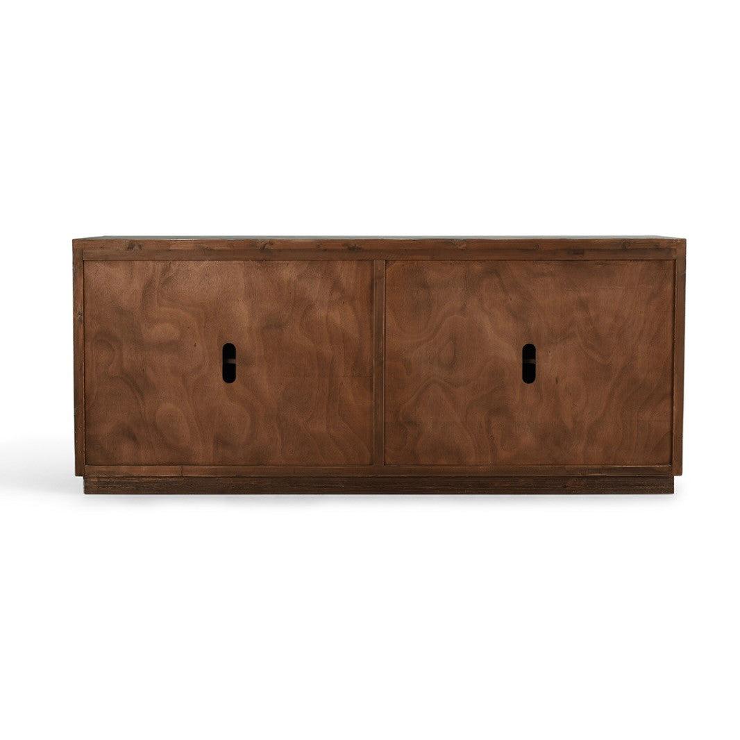 Mateo 4-Door Reclaimed Wood Teal Sideboard 90"