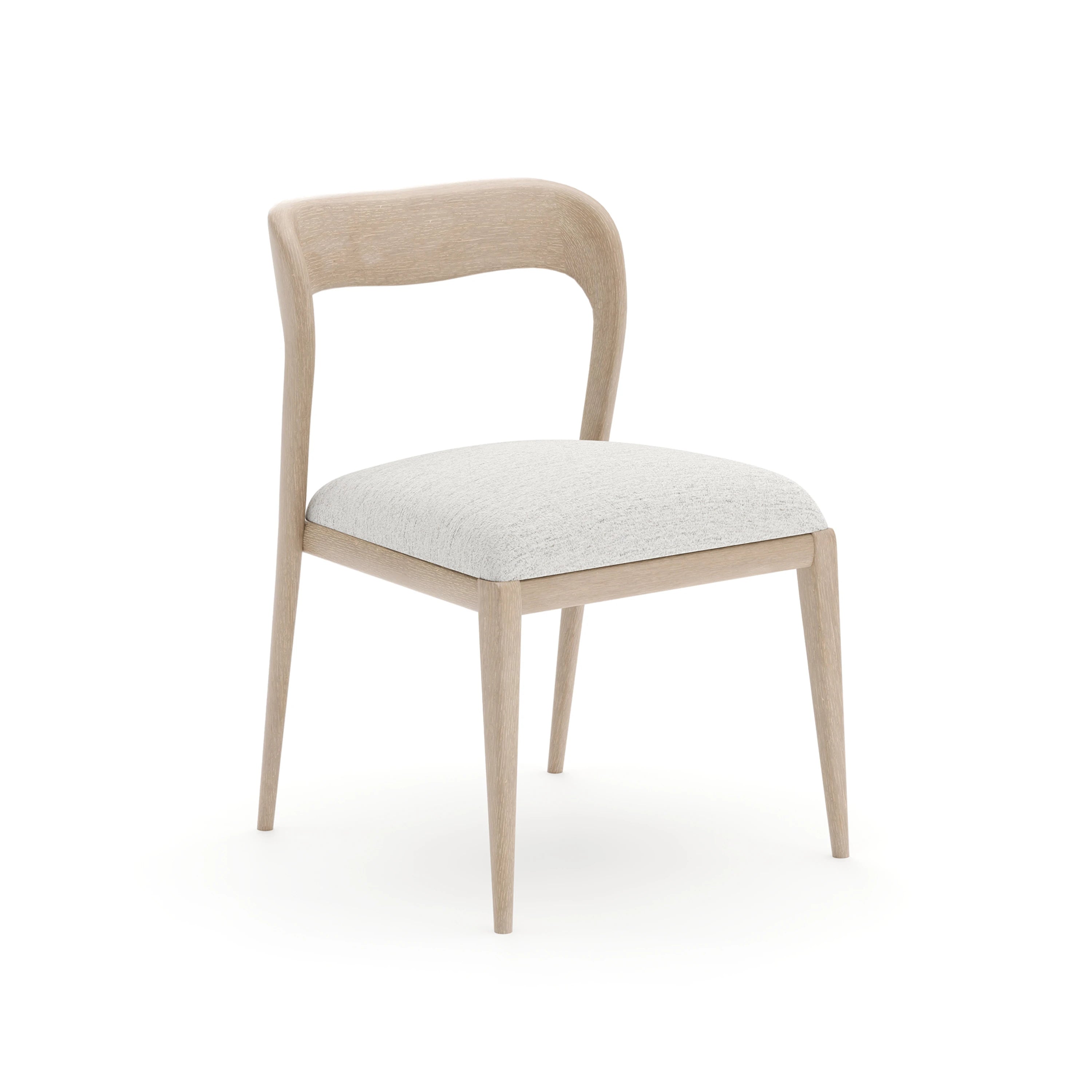 Rhythm Side Chair Ivory Sun Drenched Oak 21.50" by Caracole - view 6