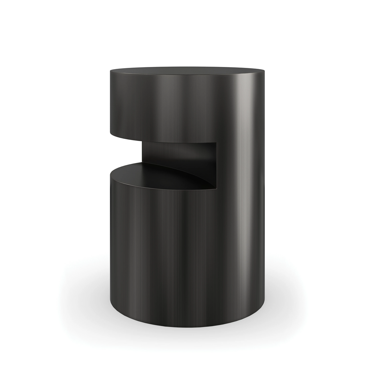 End Table Brushed Tungsten 15" by Caracole - view 2