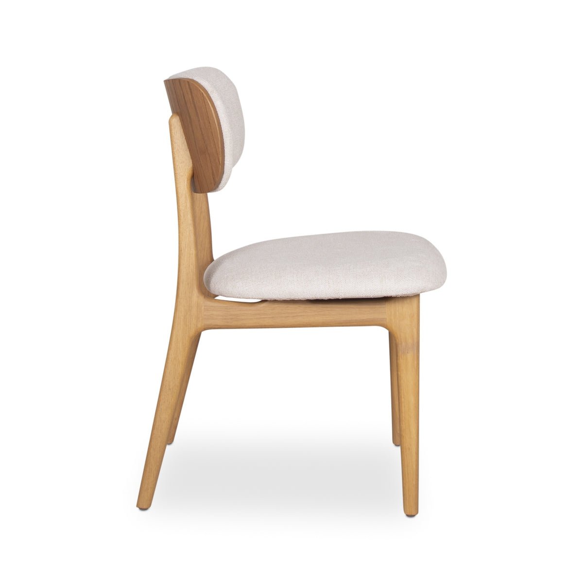 Modern Brazilian Claudia Side Chair Harvest Natural Upholstery - Damasco Frame by Urbia - detail 3