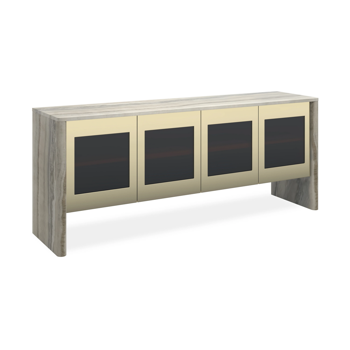 Sojourn Whisper of Gold Sideboard 78.50" by Caracole - view 5