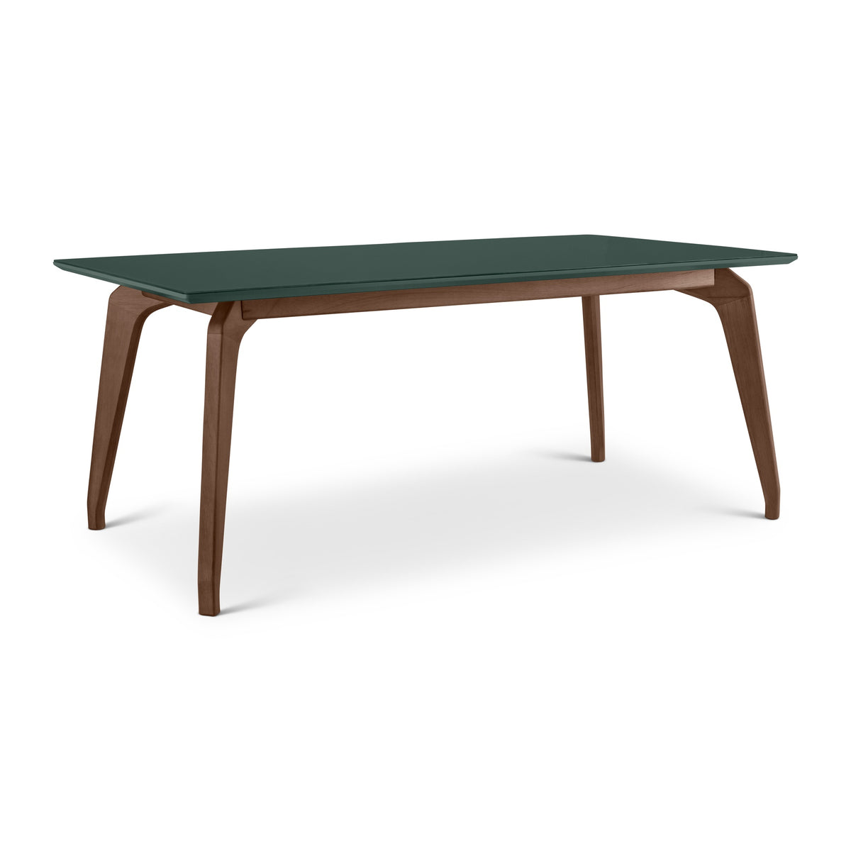 Giane Glass Top Dining Table Floresta, Nogal, 71" by Urbia - detail 4