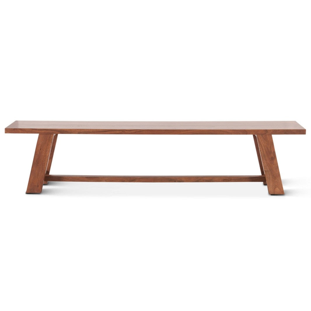 Savannah 80" Acacia Wood Dining Bench Cinnamon Brown
