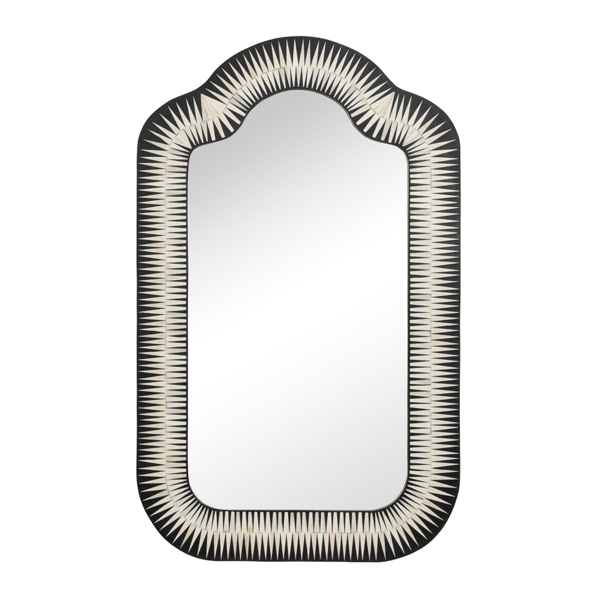 Meridian Bone Inlay Mirror by Sarreid Ltd