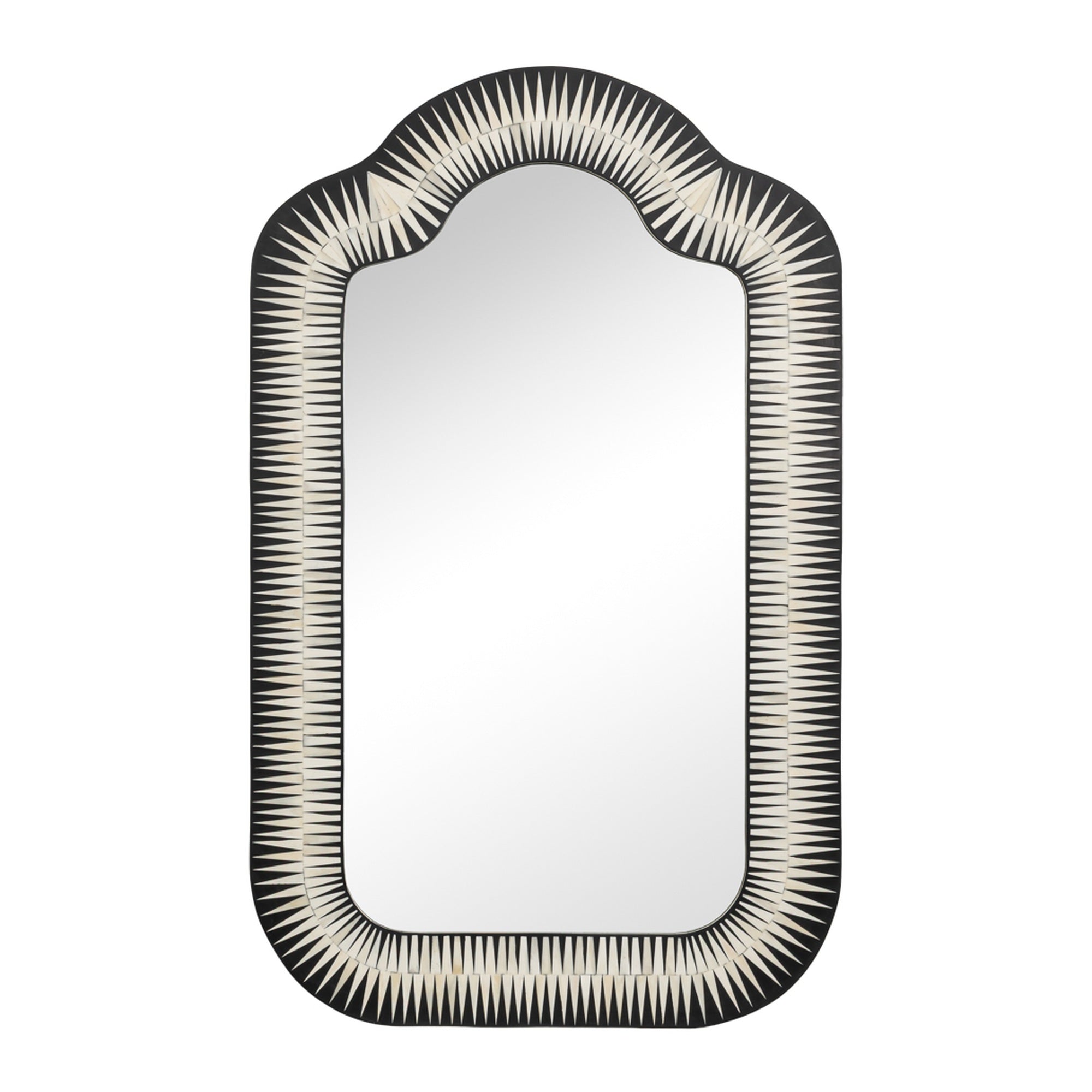 Meridian Bone Inlay Mirror by Sarreid Ltd