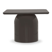 Alessia Tall Enamel Coffee Table Deep Umber Brown, 16.5" by Urbia - product view