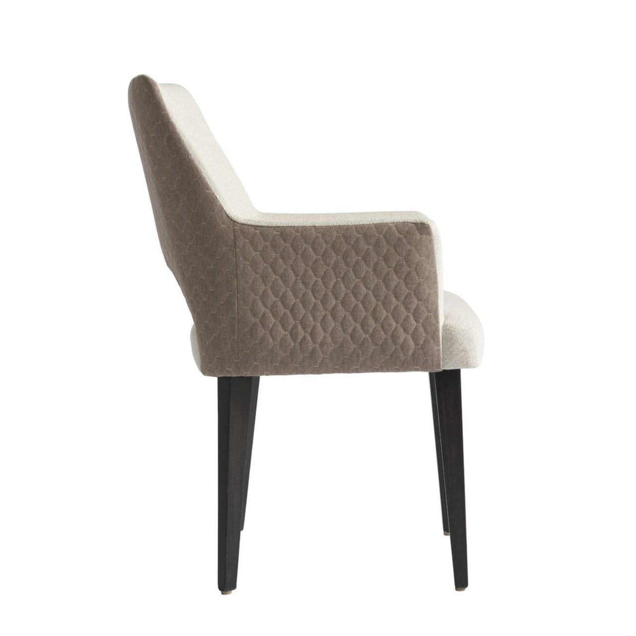 Tatum Mid-Century Upholstered Quilted Dining Arm Chairs