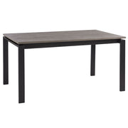 Parsons Grey Oak Top/ Dark Bronze Base Dining Tables 60"