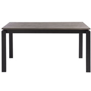 Parsons Grey Oak Top/ Dark Bronze Base Dining Tables 74"