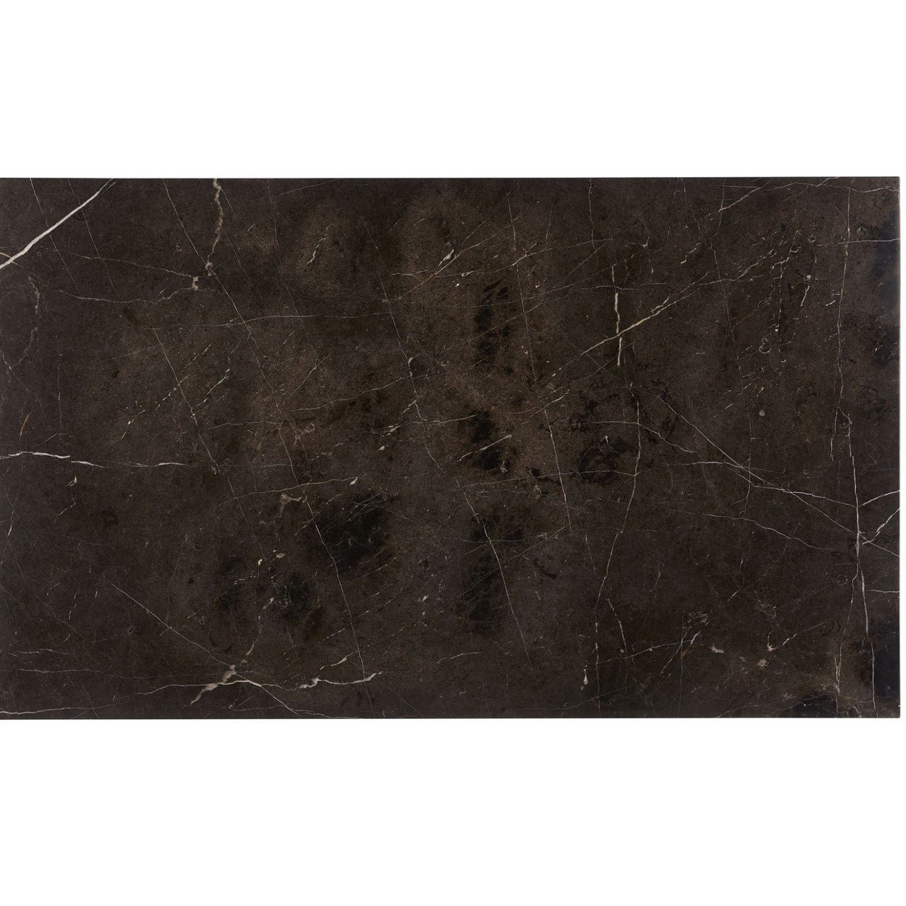 Parsons Black Marble Top/ Dark Bronze Base Dining Tables 74"