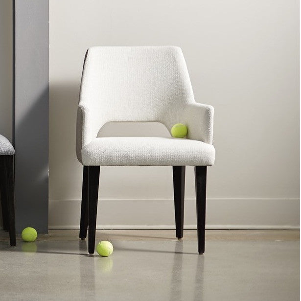 Tatum Mid-Century Upholstered Quilted Dining Arm Chairs