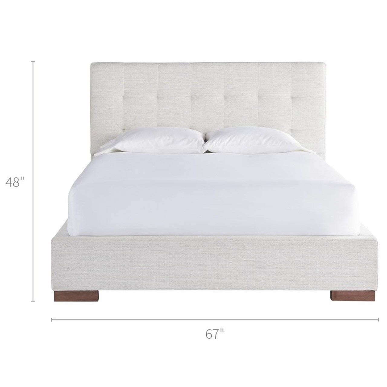 Brooklyn Panel Box-Tufted Queen Upholstered Bed