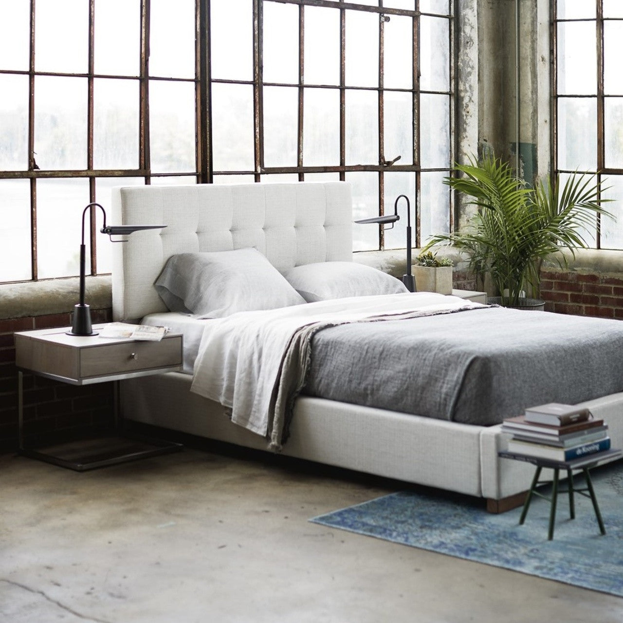 Brooklyn Panel Box-Tufted Queen Upholstered Beds