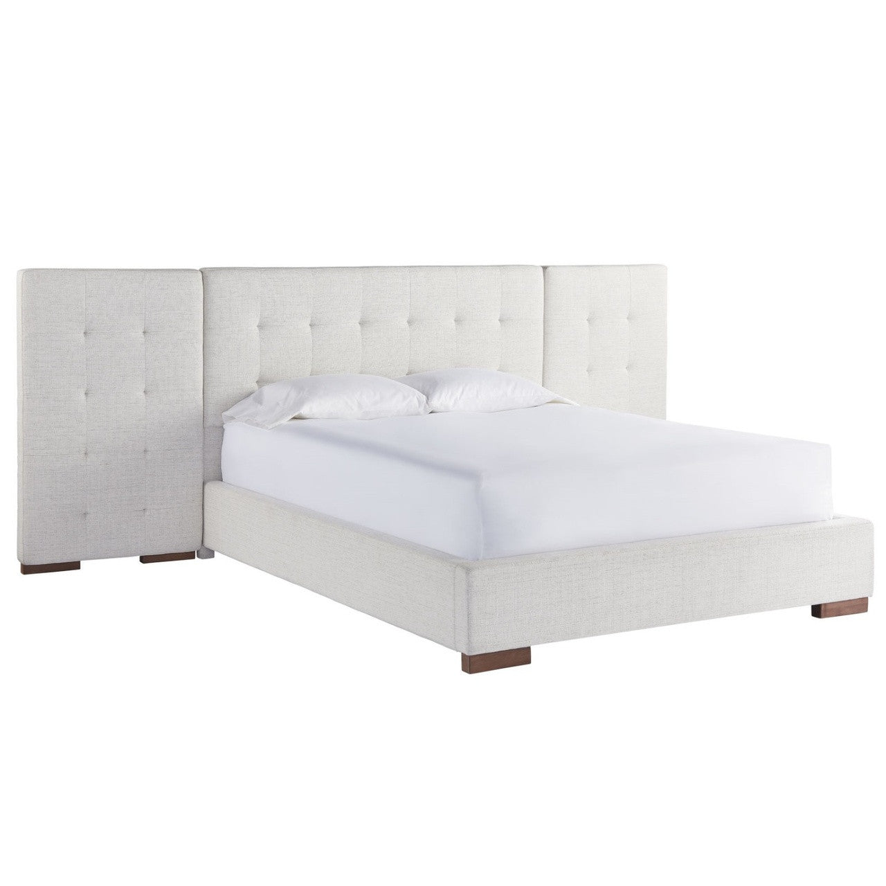 Brooklyn Extended Panel Box-Tufted Queen Upholstered Bed Frames