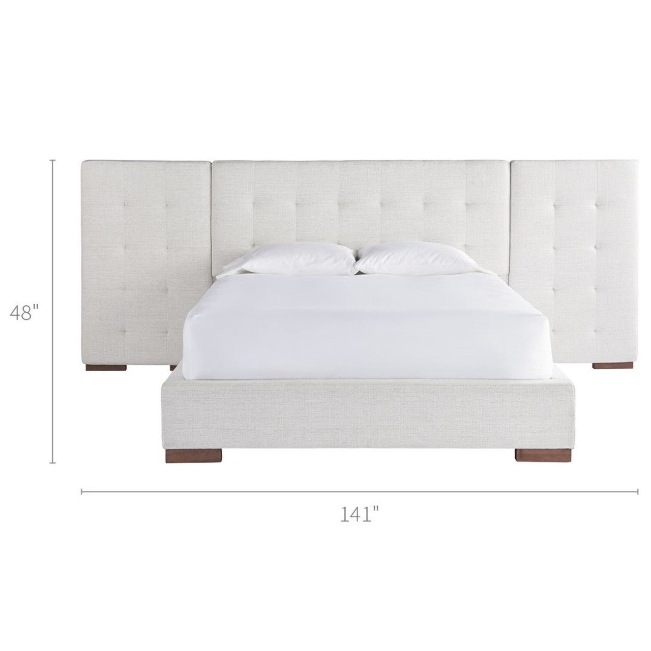 Brooklyn Extended Panel Box-Tufted King Upholstered Bed