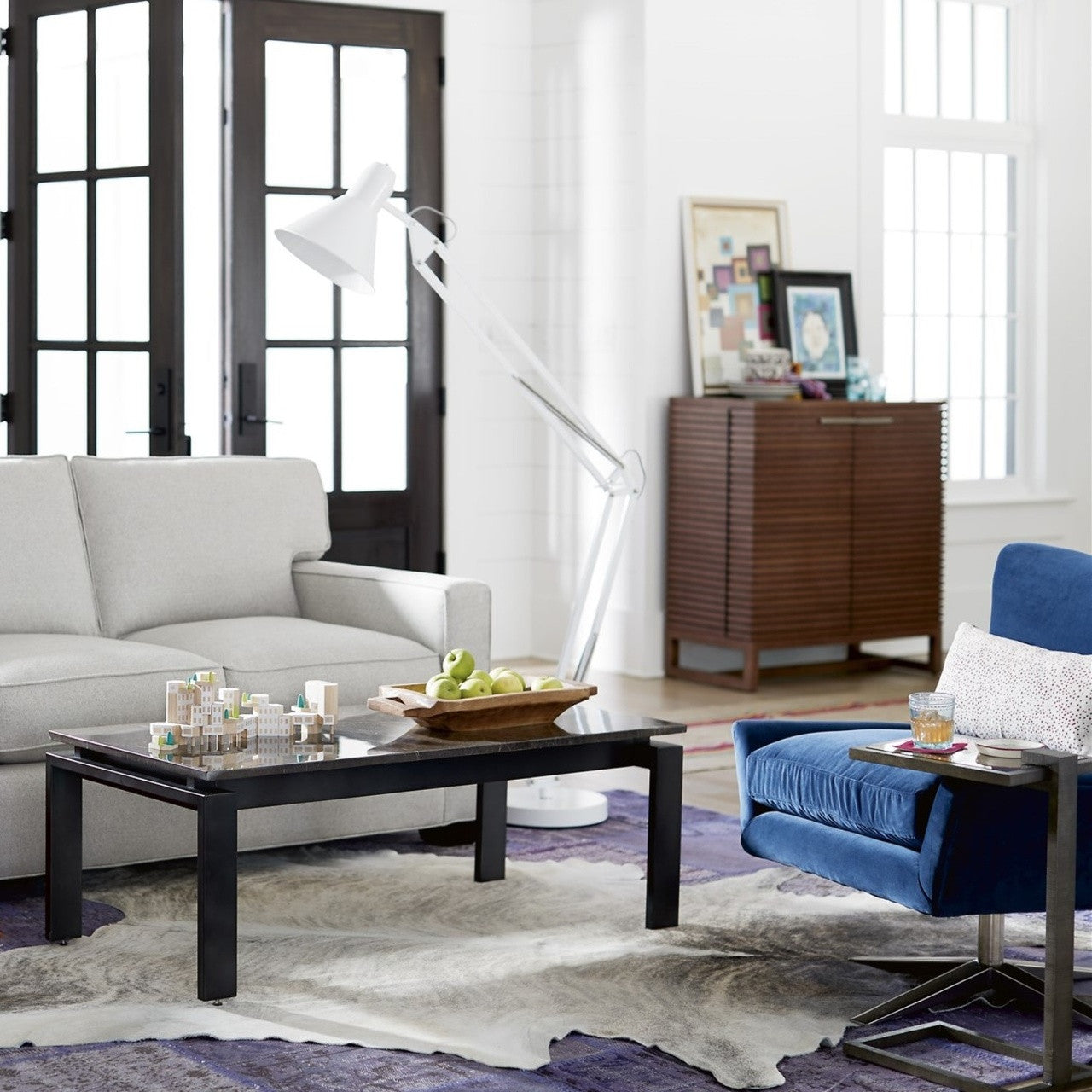 Urban Modern Marble Top Bar Cabinets