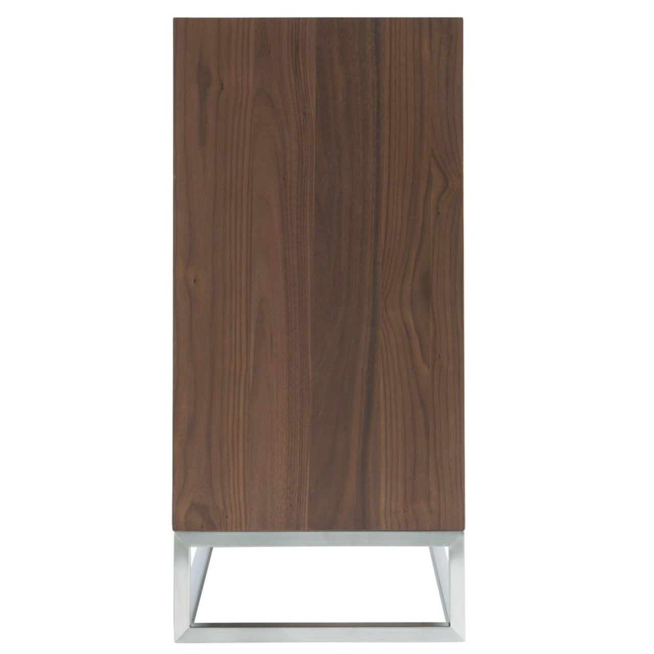 Urban Modern Walnut Sliding Door Media Cabinet 64"