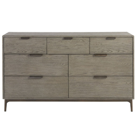 Gabby Modern Oak 7-Drawers Dresser 62"