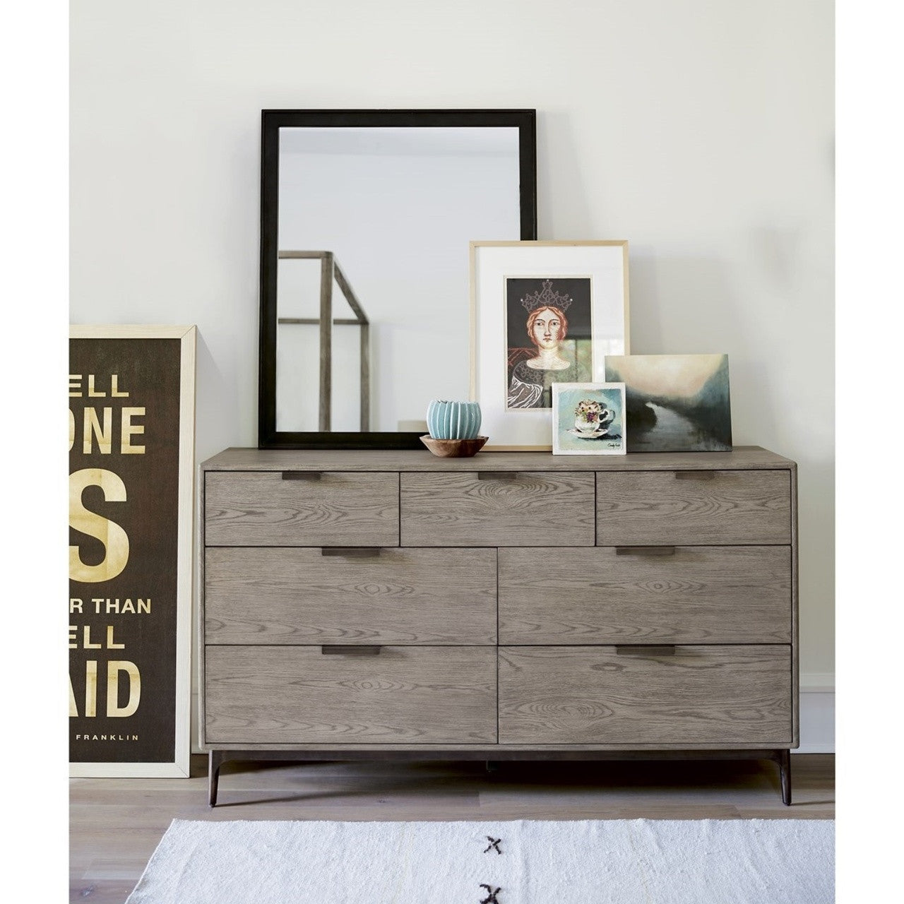 Gabby Modern Oak 7-Drawers Dressers
