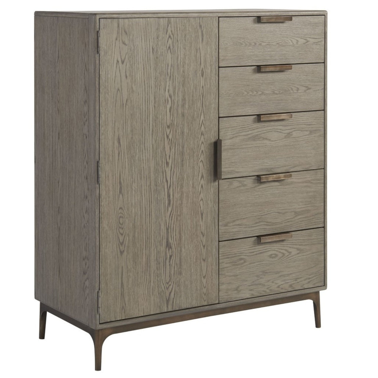 Gabby Modern Oak 5-Drawers Wardrobe Chest 42"