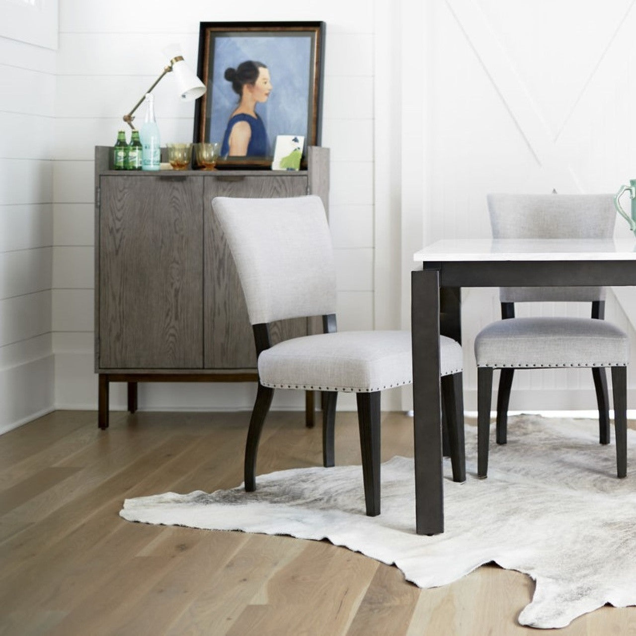 Gabby Modern Oak 2-Door Bar Cabinets