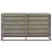 Gabby Modern Oak Sliding Door Media Cabinet 64"