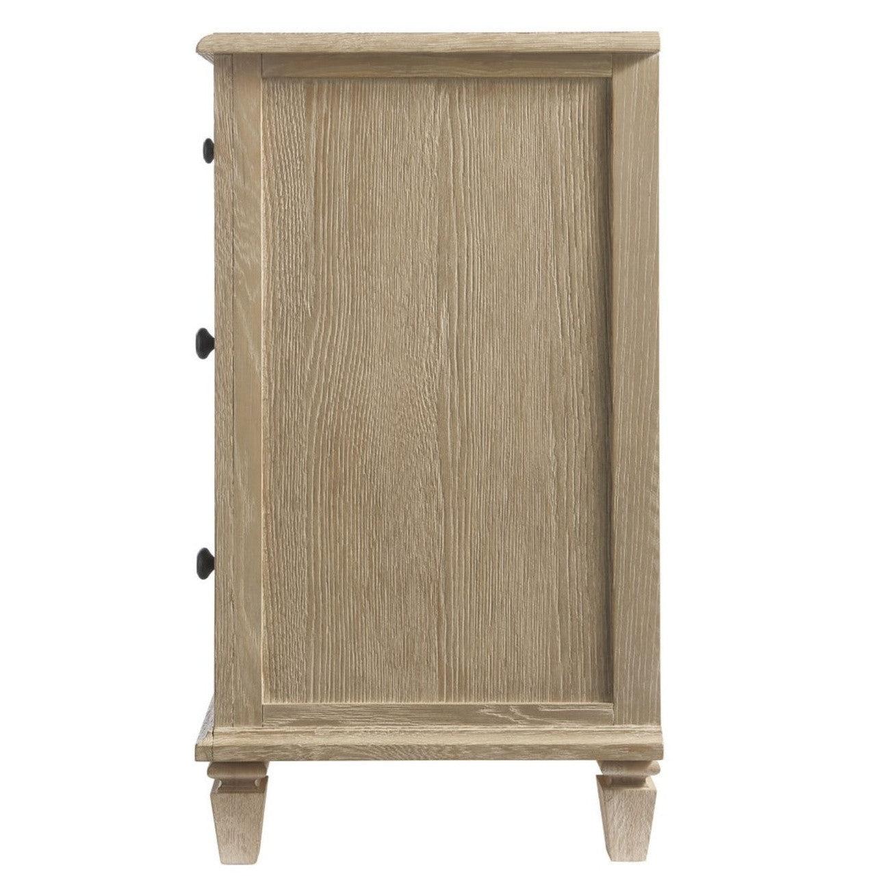 Antibes Oak Wood 6 Drawers Dresser 58"