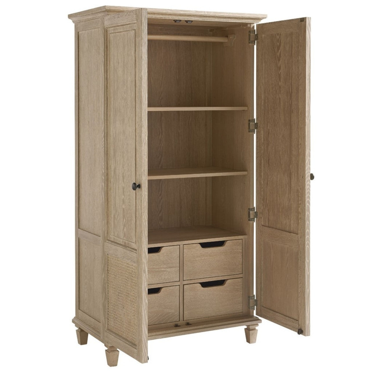 Antibes Rattan 2 Door Wardrobe Armoire
