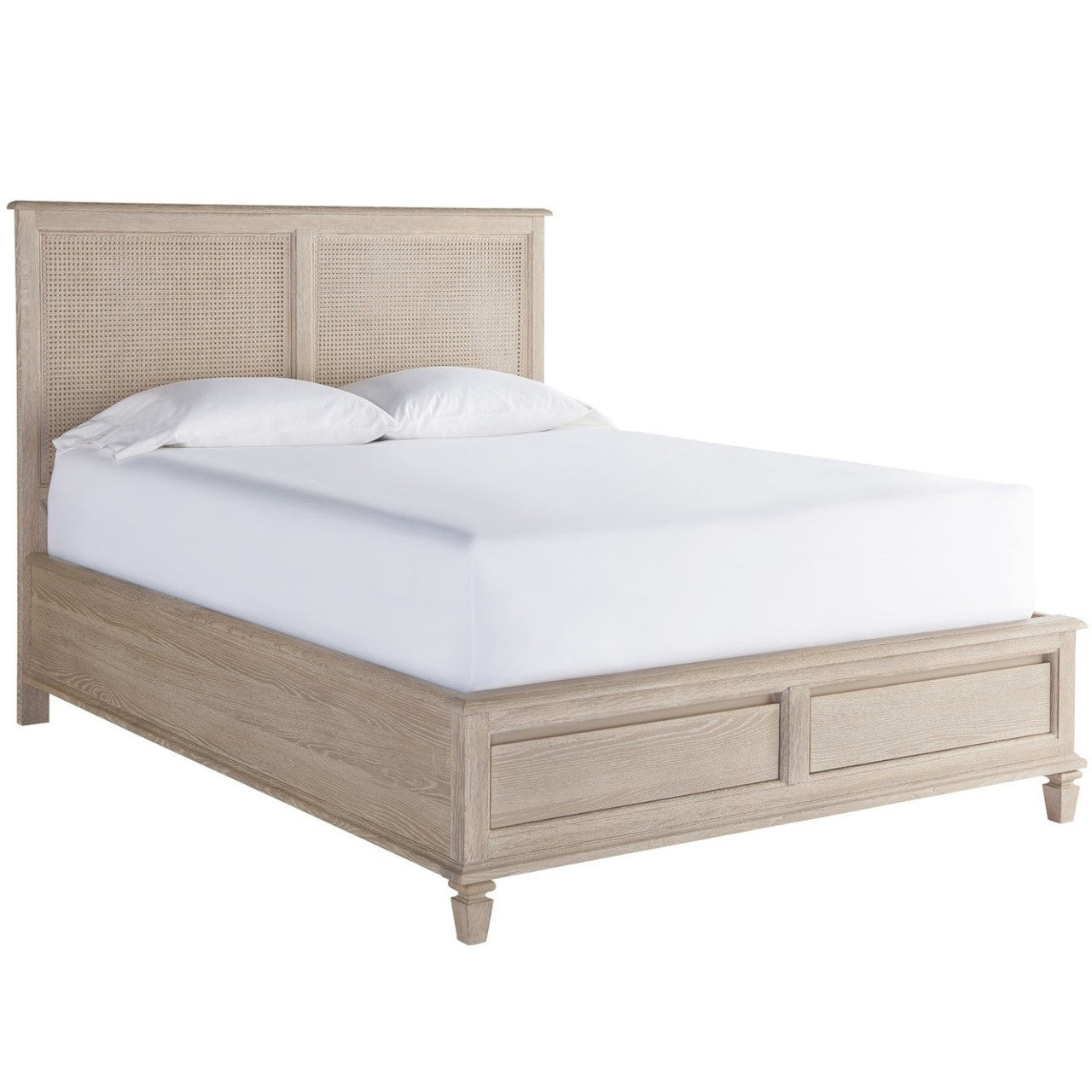 Antibes Rattan Headboard Queen Storage Bed