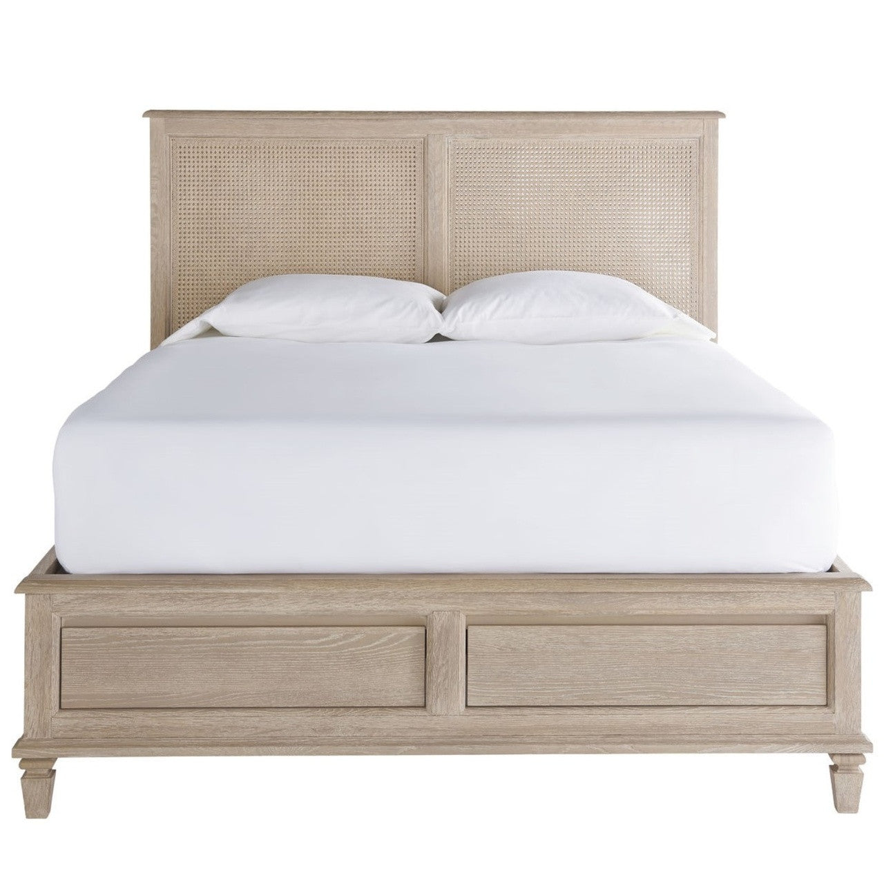 Antibes Rattan Headboard Queen Storage Beds