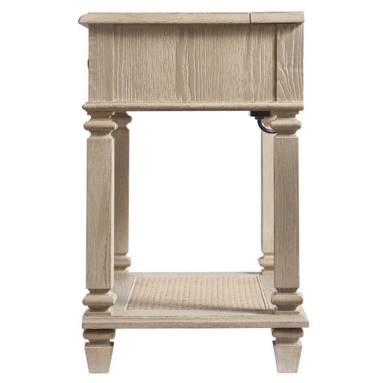 Antibes Oak Wood 1 Drawer Nightstand
