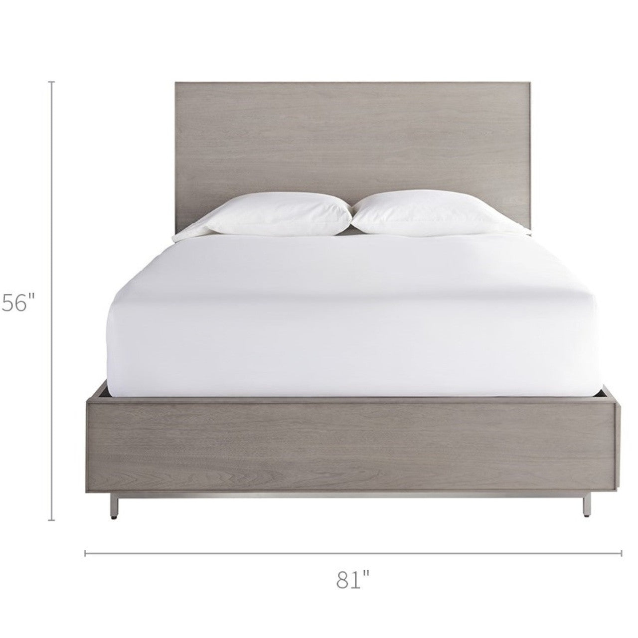 Urban Modern Mist Gray King Platform Storage Bed Frame