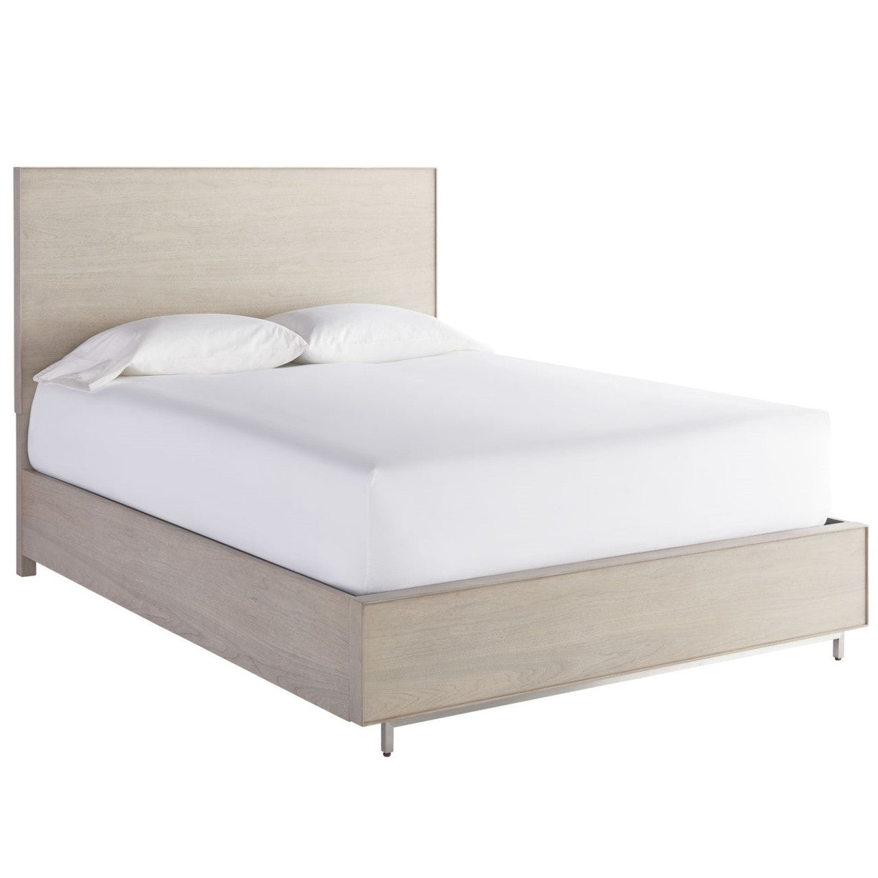 Urban Modern Mist Gray King Platform Bed Frame with Storage