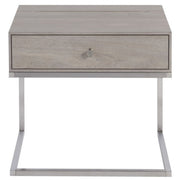 Urban Modern Mist Gray 1 Drawer Nightstand