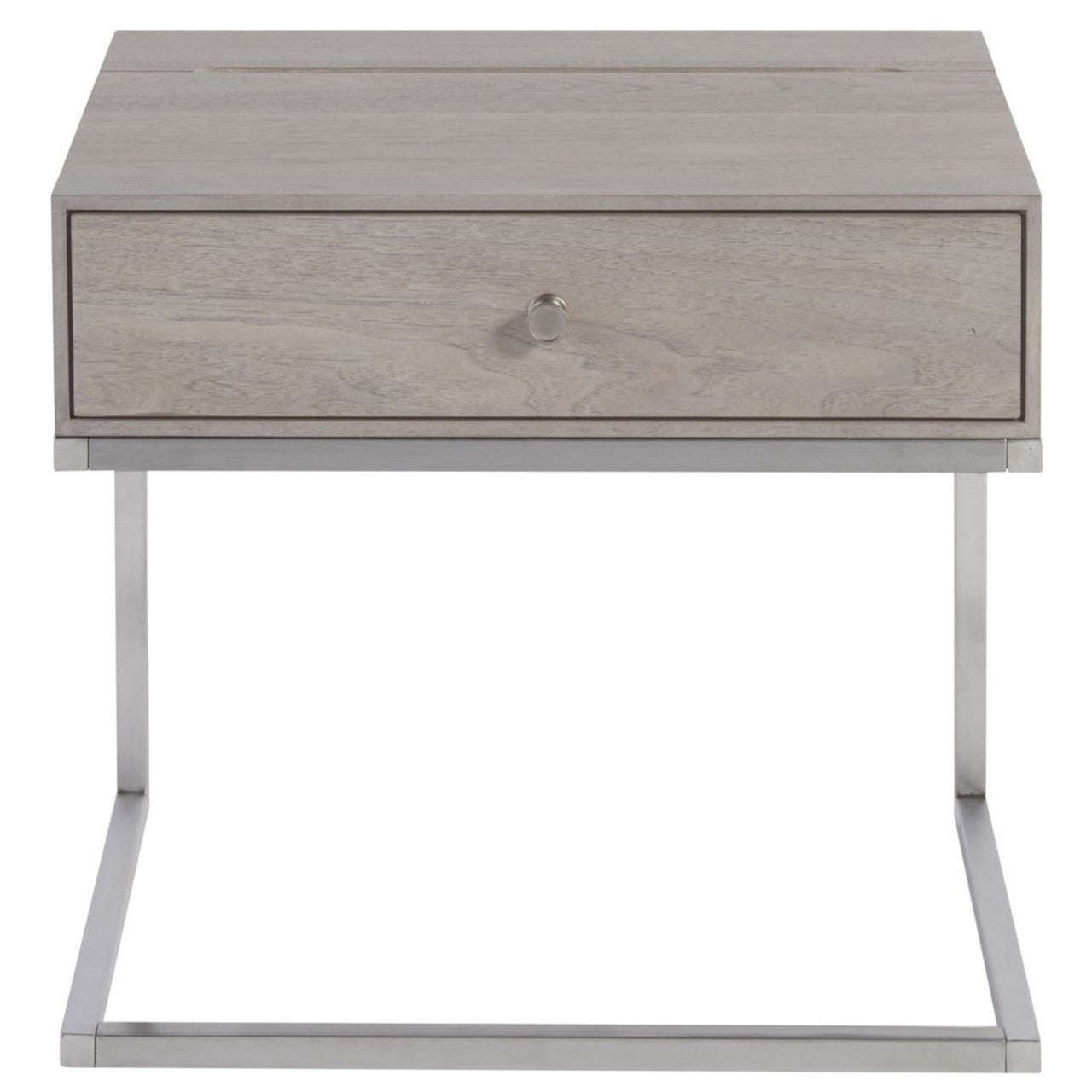 Urban Modern Mist Gray 1 Drawer Nightstand