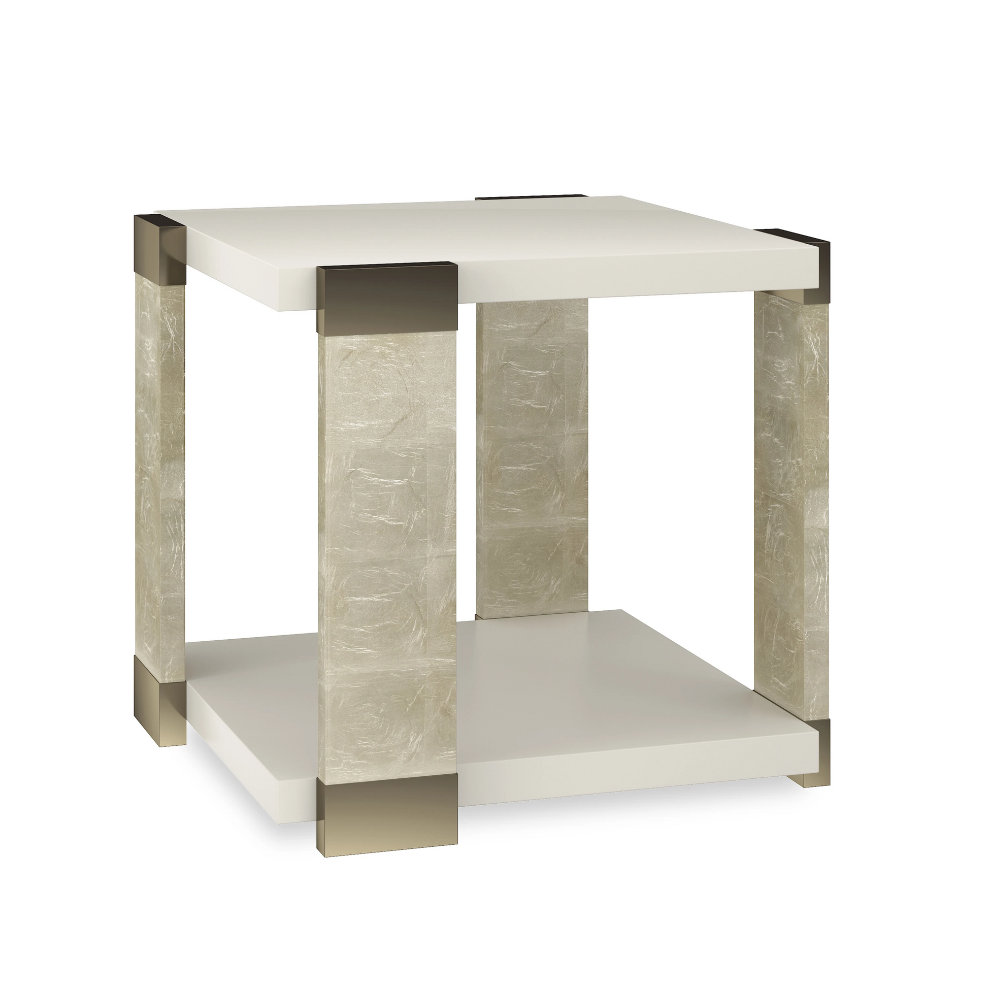 I'Ll Take the Corner End Table Almond Milk 22" by Caracole - view 4