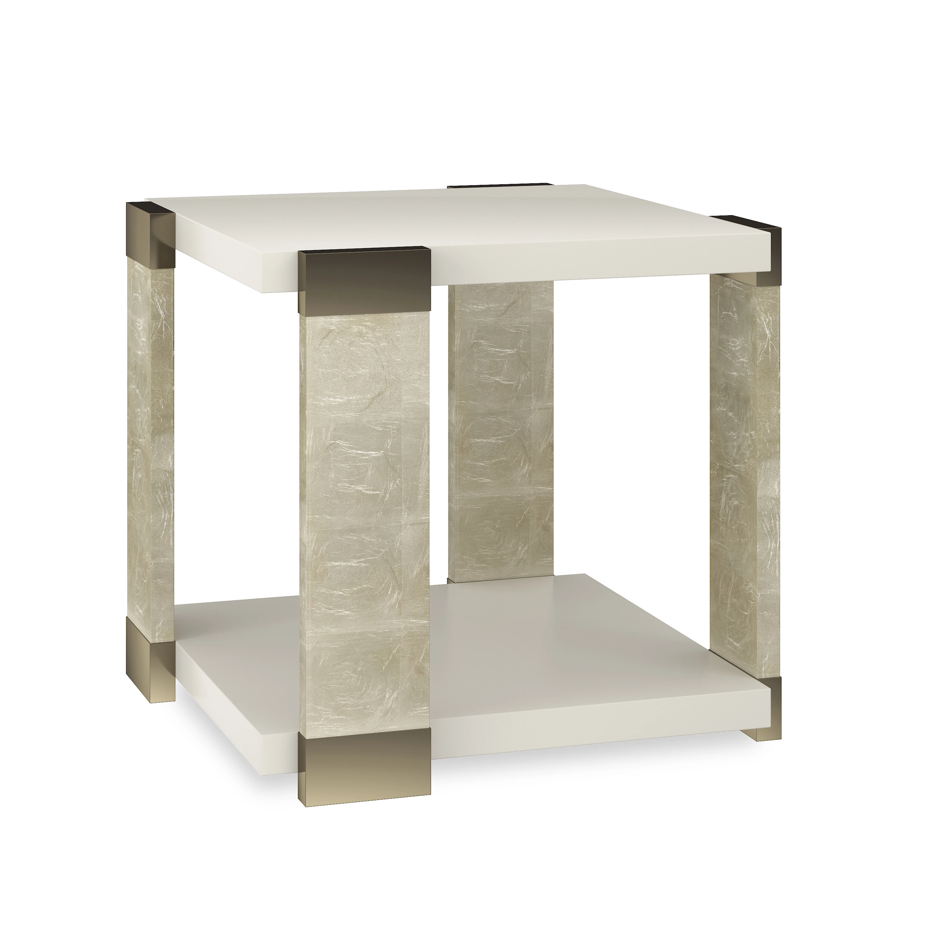 I'Ll Take the Corner End Table Almond Milk 22" by Caracole - view 4