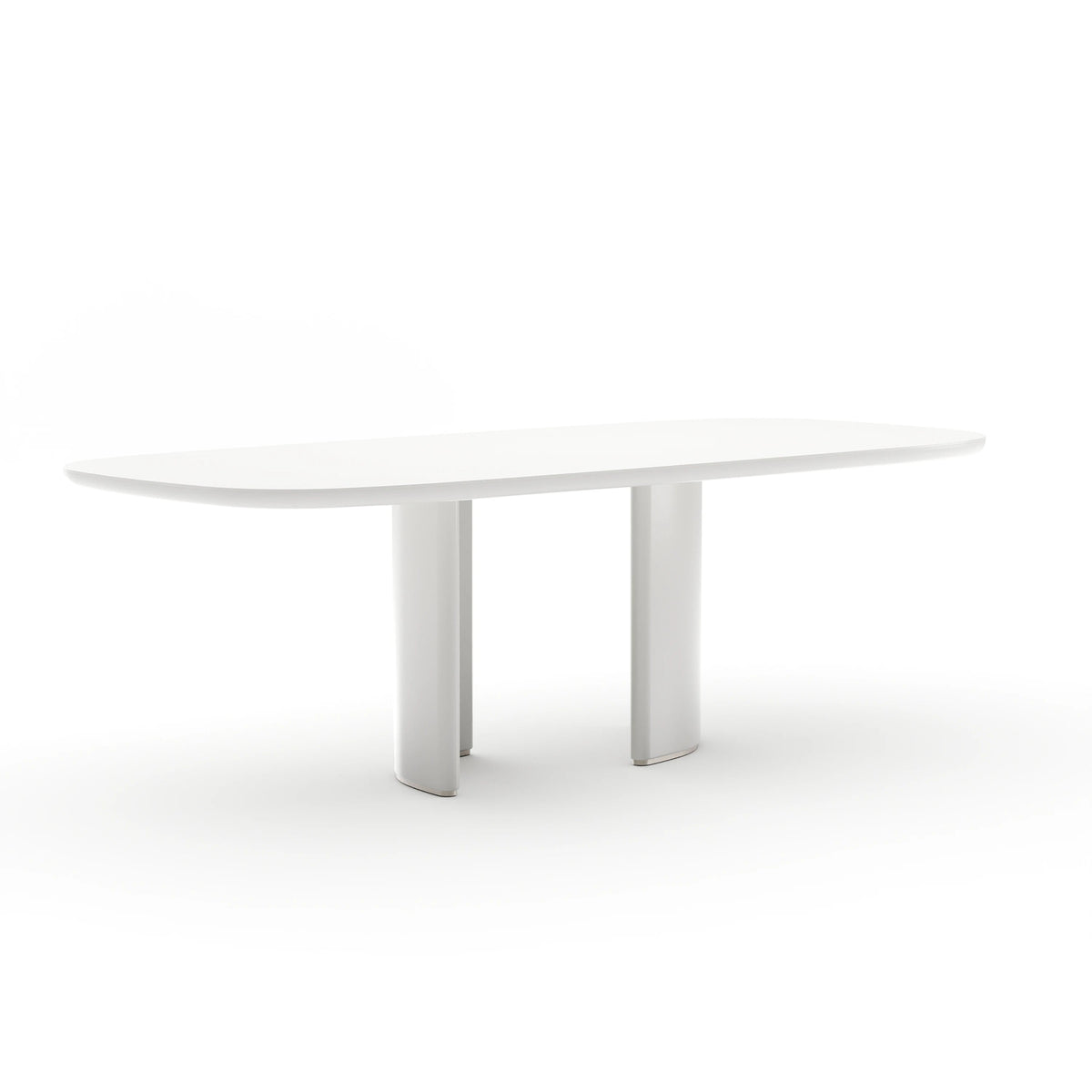 Tobie Rec Dining Table - Almond Milk Soft Silver Paint 96" by Caracole - view 2