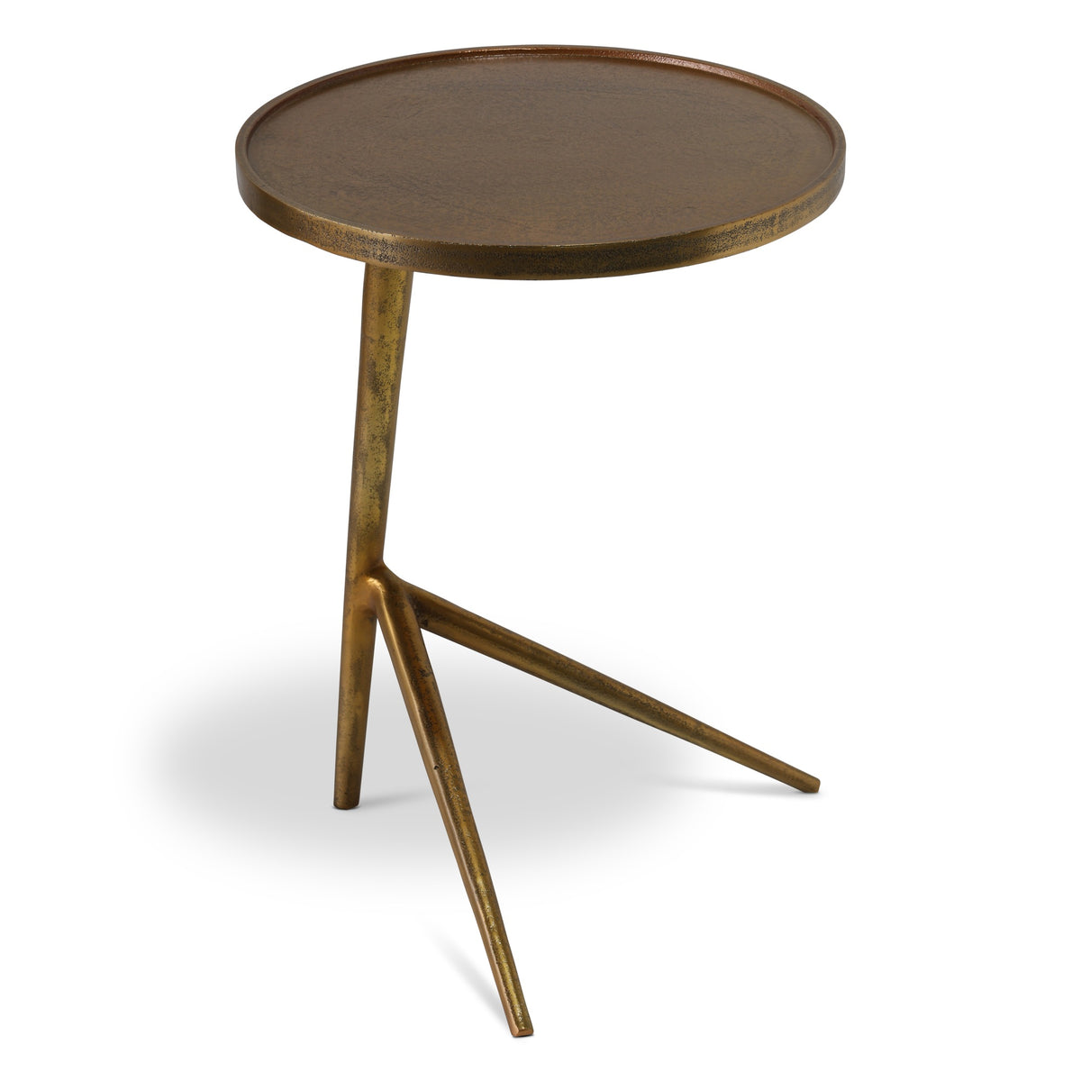 Leo End Table Antique Brass, 22.5" by Urbia - product view