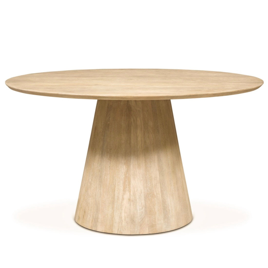 Casablanca 54" Round Dining Table in Natural White