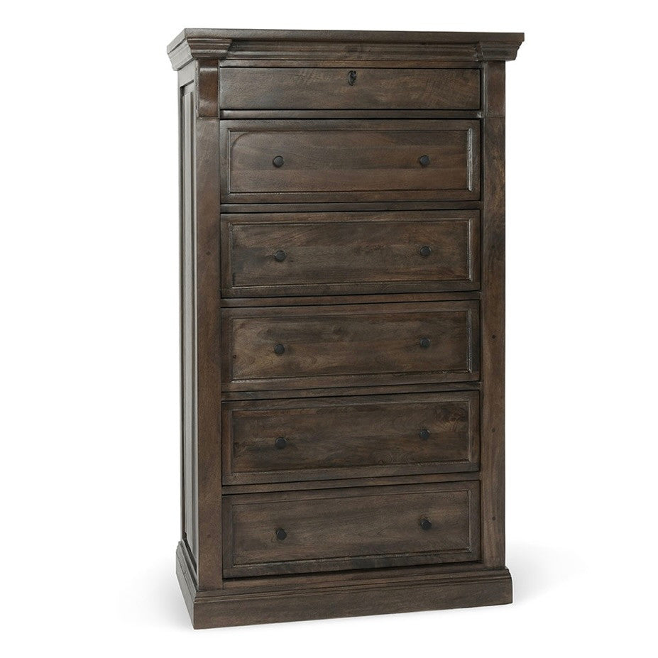 Adelaide 6-Drawer Mango Wood Chest Cocoa Brown
